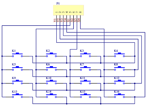 keypad 4x4 Arduino Maroc principle