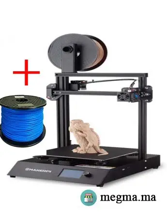 Maker Pi 2 3D Printer 260x260x260 + 1Kg Filament 3D PLA FILA Pro Bleu 1.75mm Maker Pi 2 3D Printer 260x260x260 + 1Kg Filament 3D PLA FILA Pro Bleu 1.75mm
