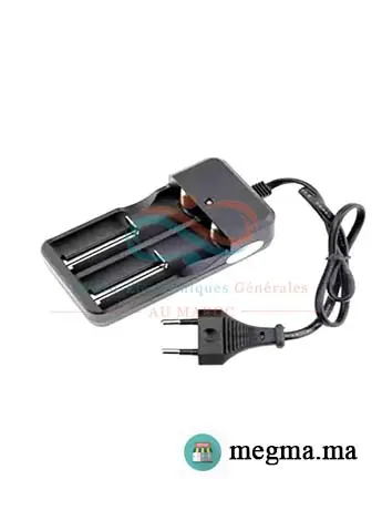 Chargeur de batterie rechargeable Li-ion 18650