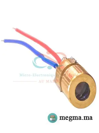 Diode Laser Rouge 650nm 6mm 5mW (3V à 5V)