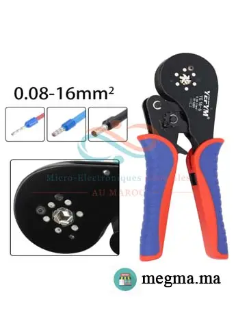 Pince à sertir isolée 0,08 – 16 mm² Pince à sertir isolée 0,08 – 16 mm²