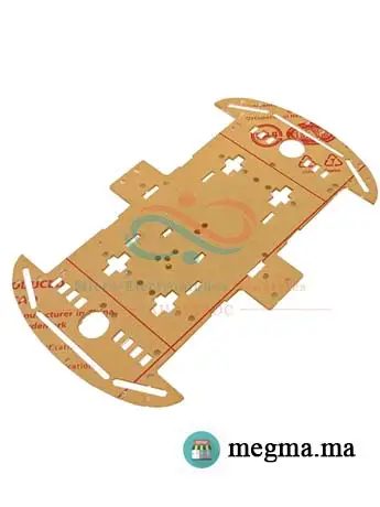 Plaque Châssis Robot 4 Roues