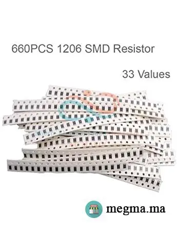 Kit Résistance SMD 1206 1% 33 Valeurs 660 Pcs