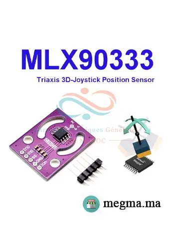 MLX90333 Capteur de position Triaxis 3D-Joystick