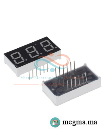 Afficheur 7 segments 3 Bits Afficheur 7 segments 3 Bits Anode/Cathode