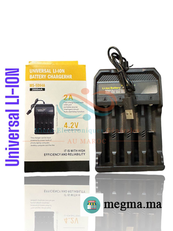 Chargeur de Batterie Rechargeable 18650 Lithium Universel 2000mA MS-5D84A Chargeur de Batterie Rechargeable 18650 Lithium Universel 2000mA MS-5D84A