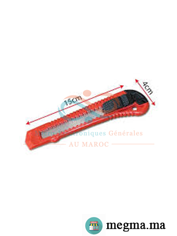 Couteau Cutter 18 mm à Lame Rétractable – Cutter Proffesional