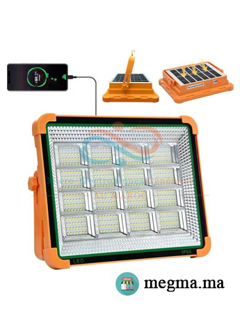 Projecteur LED Solaire Portable 180W